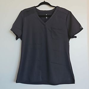 Med Couture Touch Women's 1-Pocket STRETCH Tuck In V-Neck Scrub Top